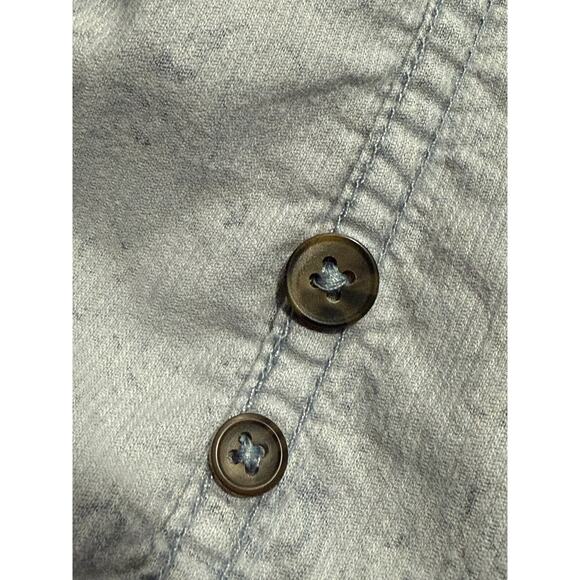 VTG St. John's Bay Corduroy Button Up Shirt Paisley Women's Size Small Blue - Picture 8 of 11